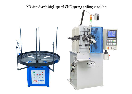 XD-820 8-Axis High Speed Spring Coiling Machine Makes Wire Diameter 0.5 To 2.0mm