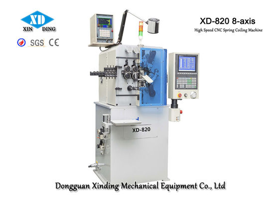 XD-820 8-Axis High Speed Spring Coiling Machine Makes Wire Diameter 0.5 To 2.0mm