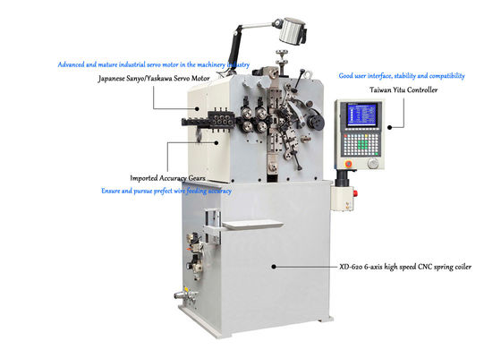 XD-620 6-Axis High Speed Spring Coiling Machine For Making Springs Efficiently