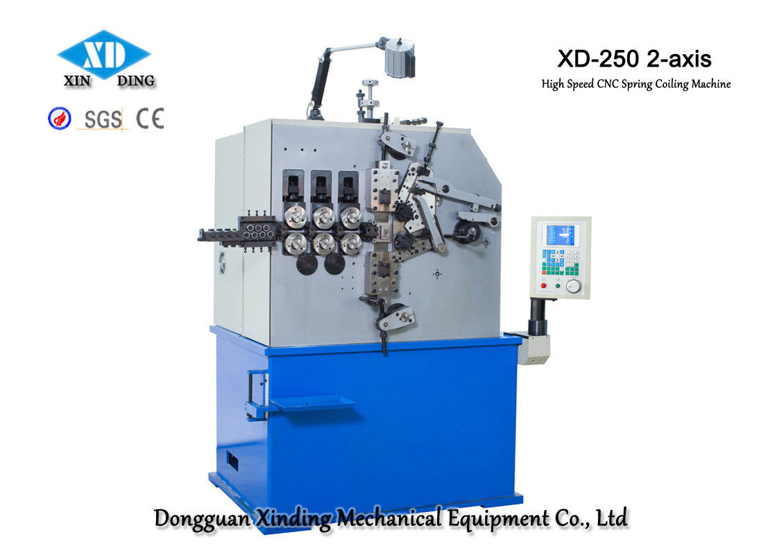 XD-250 2-Axis Spring Coiling Machine Producing 2.0mm To 5.0mm Compression Springs