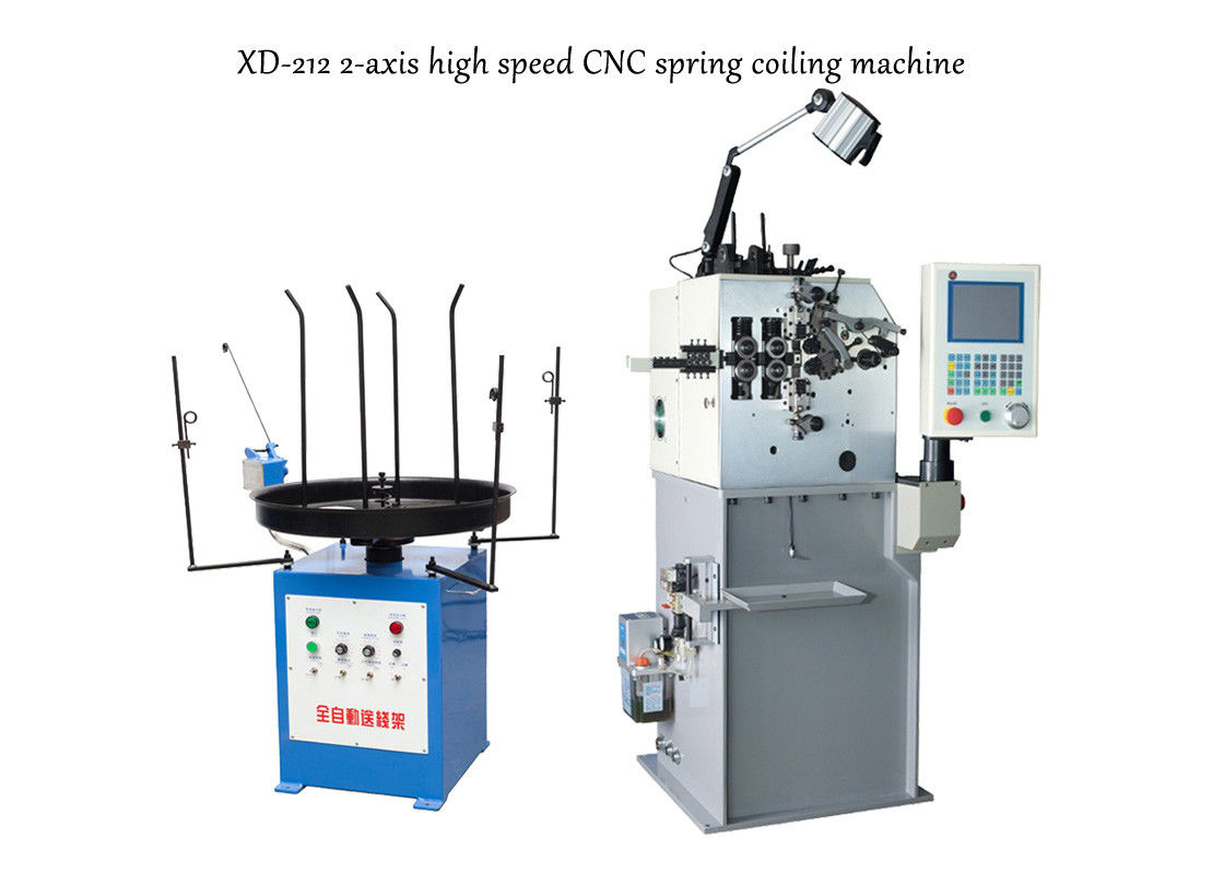 0.3-1.2mm two axis spring coiling machine, CNC controlled with high precision
